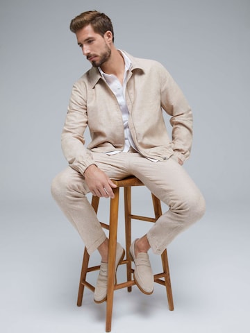 ABOUT YOU x Kevin Trapp Between-Season Jacket 'Franz' in Beige