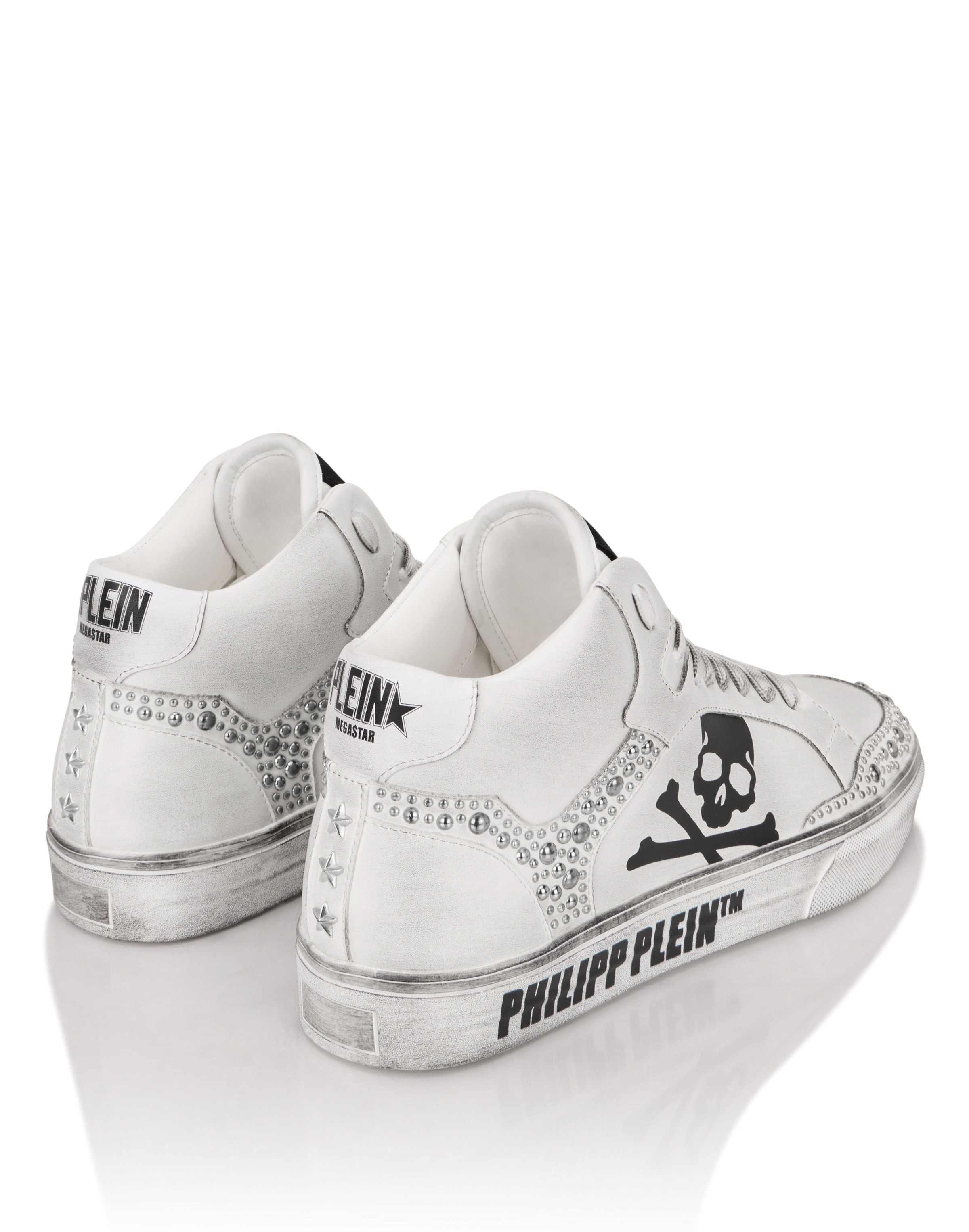 Philipp Plein Sneakers hoog in Wit
