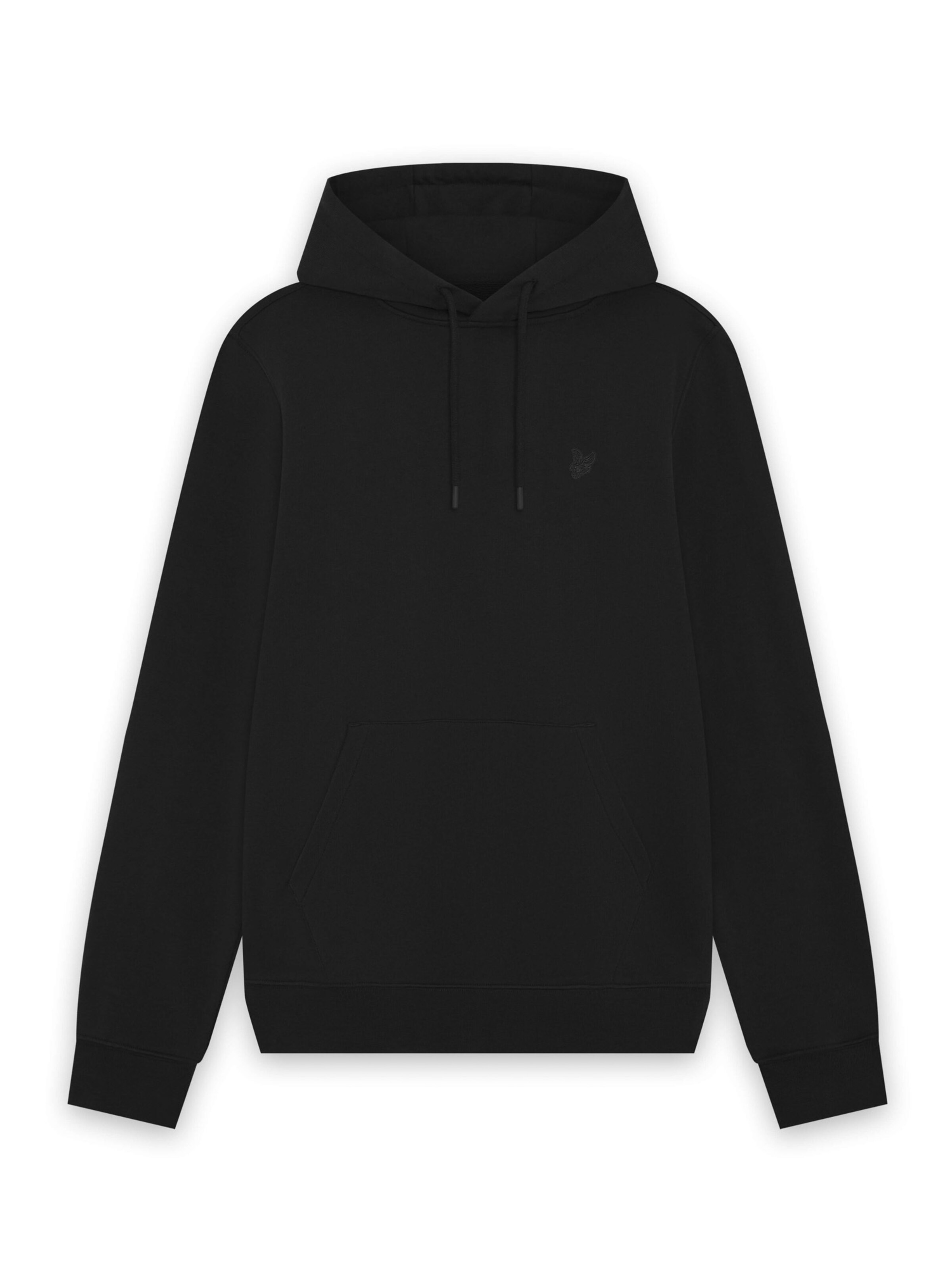 Lyle & Scott Sweatshirt 'Superfine' in Zwart: voorkant