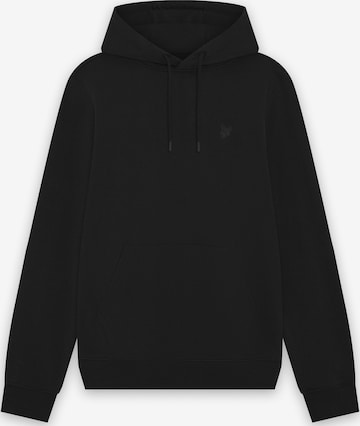 Lyle & Scott Sweatshirt 'Superfine' in Zwart: voorkant