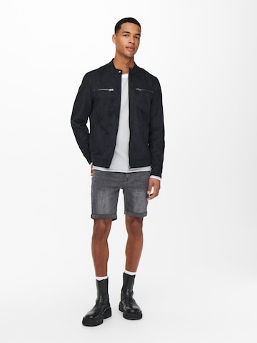 Only & Sons Between-Season Jacket 'Willow' in Black