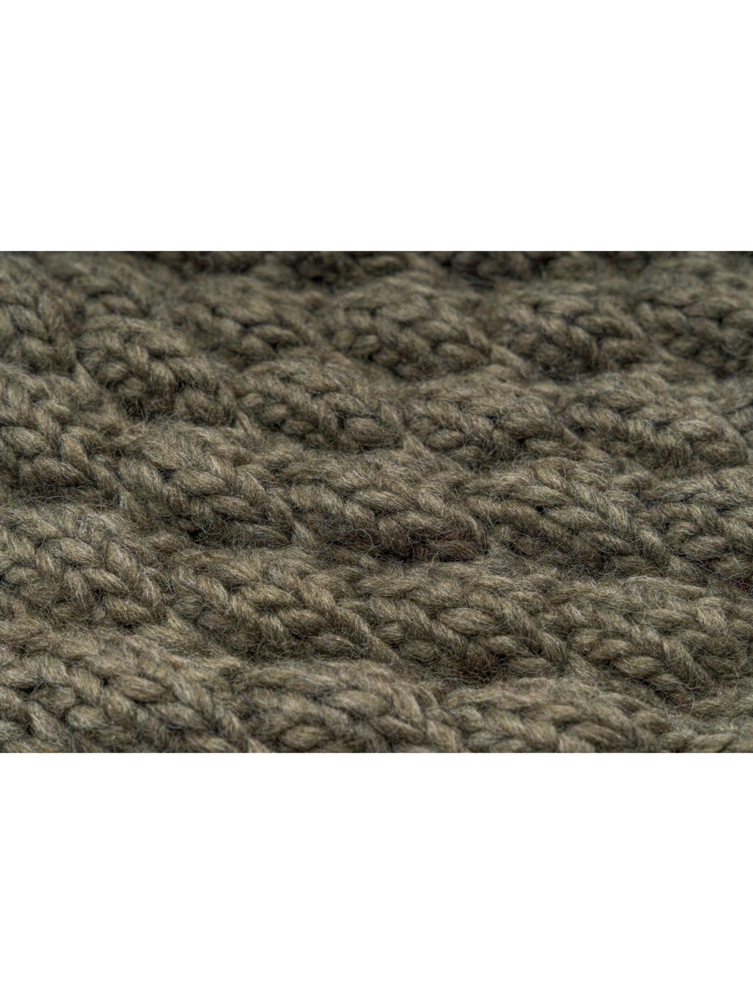 styleBREAKER Schlauchschal 'Strick Loop mit Bubblemuster'‌ in Grün