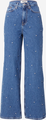ONLY Wide leg Jeans 'HOPE' in Blauw: voorkant