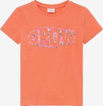 s.Oliver Shirt in Oranje: voorkant