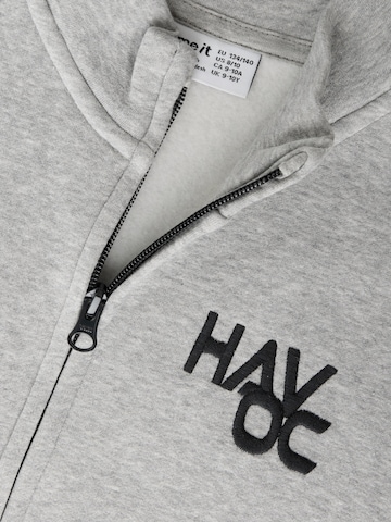 NAME IT Zip-Up Hoodie 'NKMLANCO' in Grey