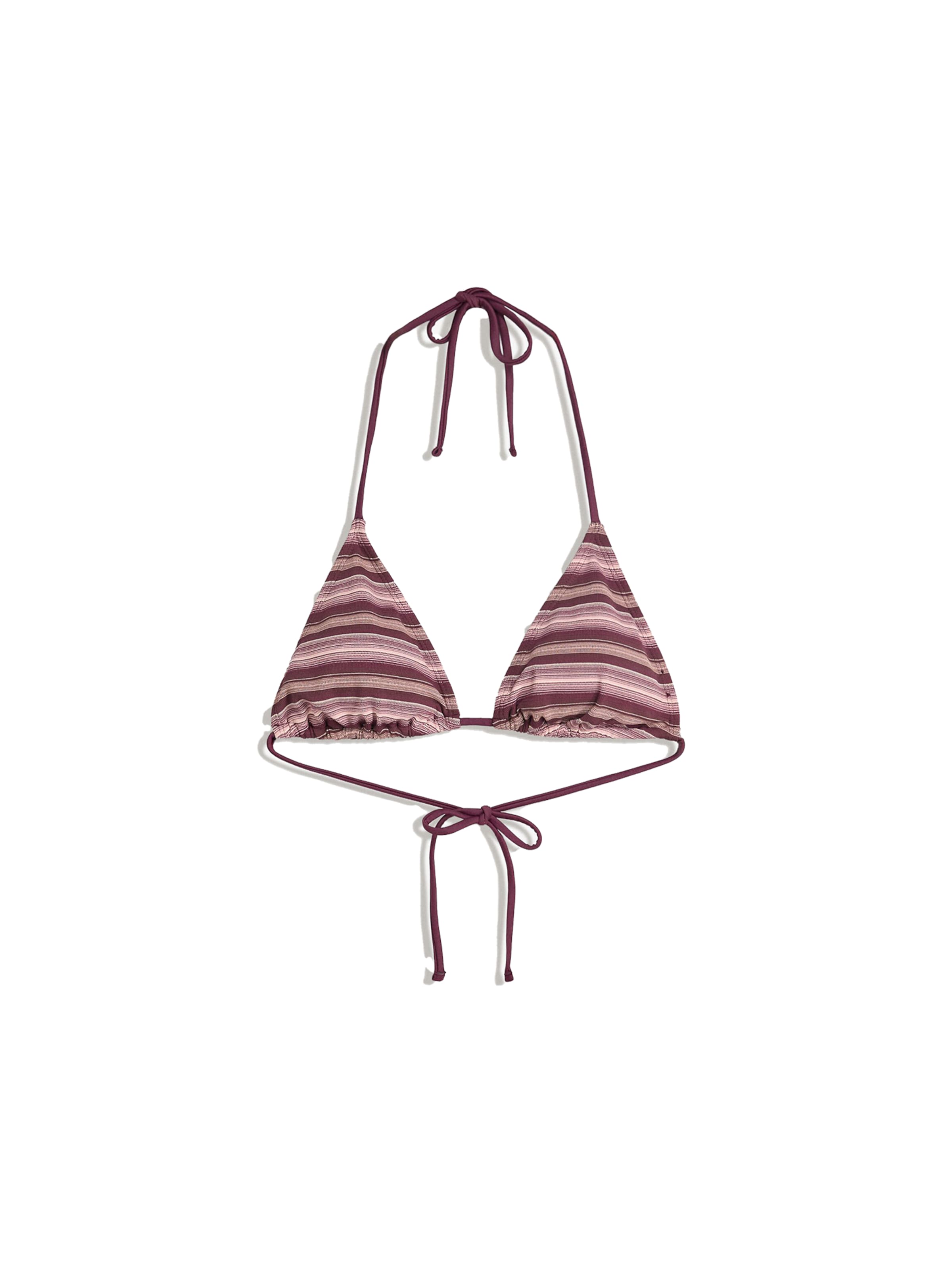 Bershka Hauts de bikini en sable / aubergine, Vue avec produit