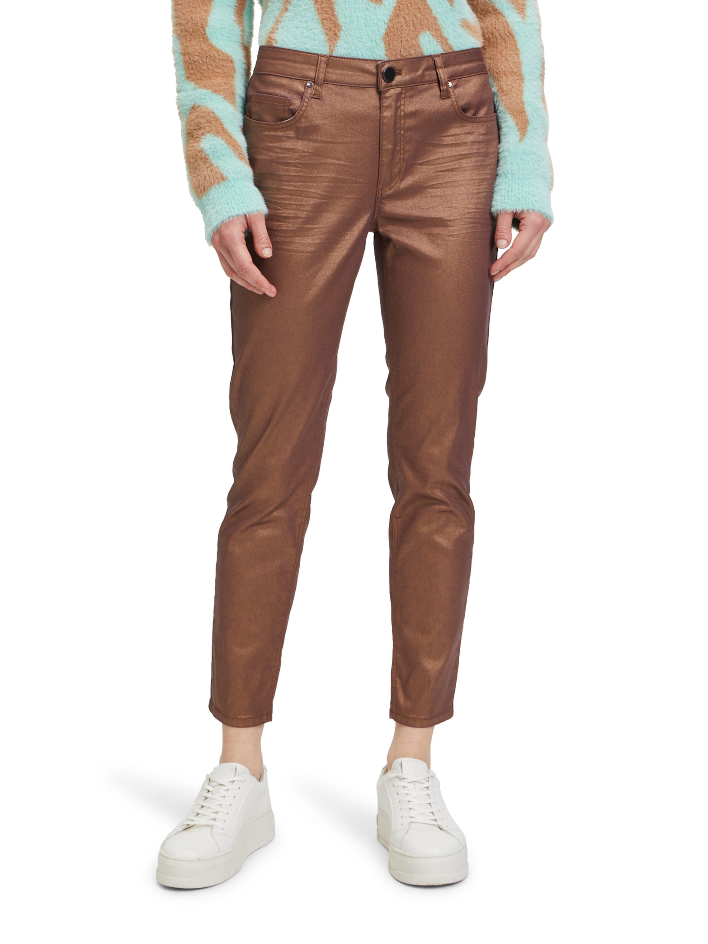 Slimfit Jeans di Betty & Co in marrone: frontale