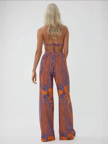 Hiccup Wide Leg Hose in Orange