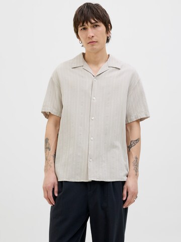 JACK & JONES Comfort fit Overhemd 'JPRCCMontana' in Grijs: voorkant