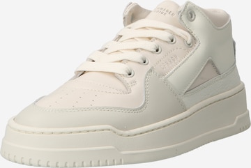 Sneaker alta di Copenhagen in beige: frontale