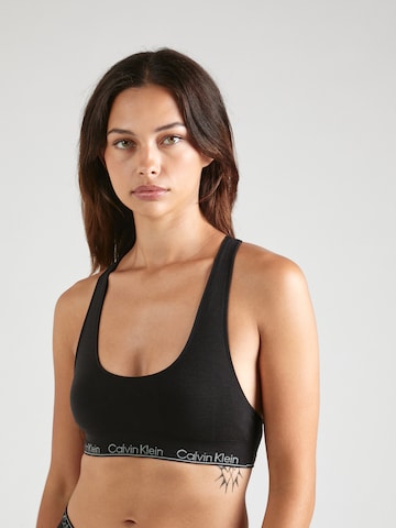 Calvin Klein Underwear Bralette Bra in Black: front