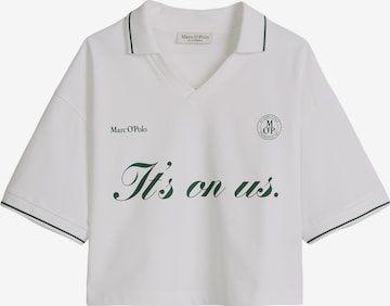 T-shirt Marc O'Polo en blanc : devant