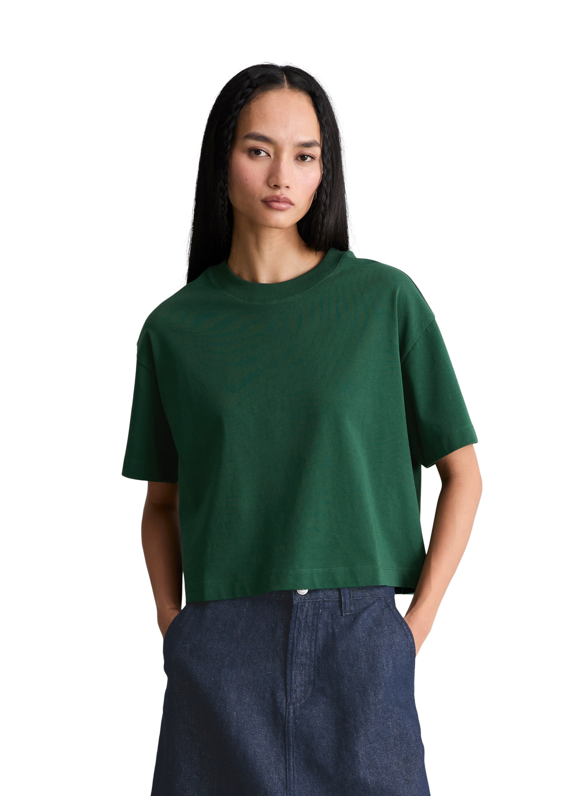 Marc O'Polo DENIM Shirt in Groen: voorkant