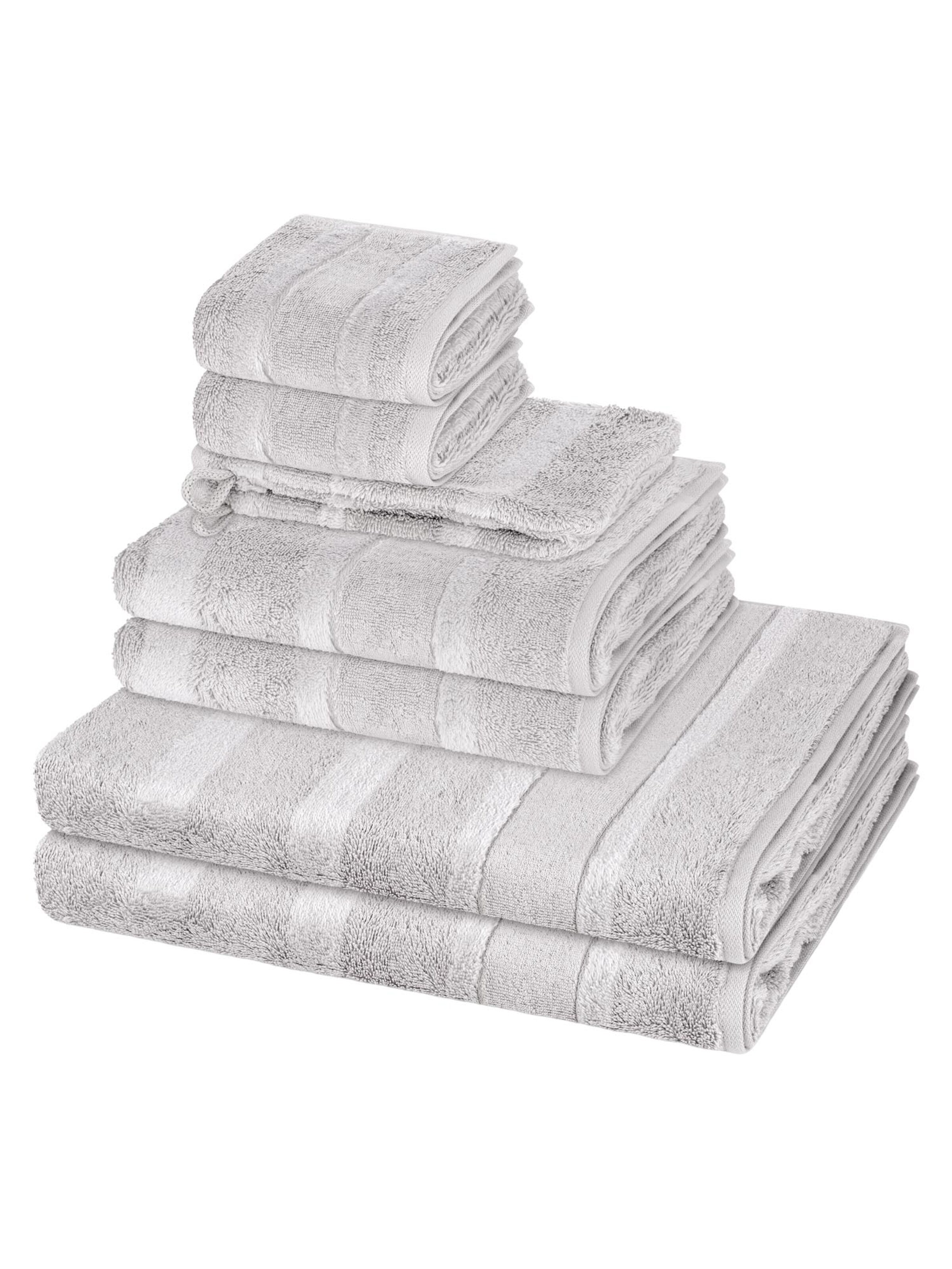 Cawö Towel 'Noblesse' in Grey: front