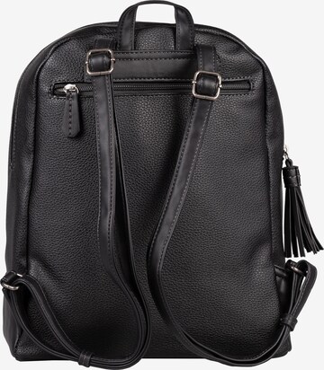 TOM TAILOR Backpack in Black