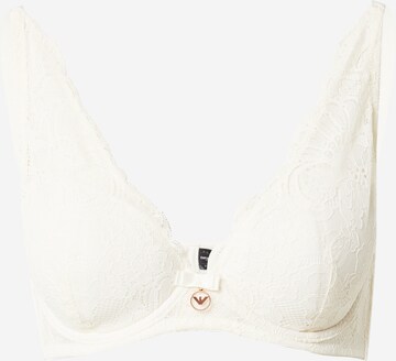 Emporio Armani T-shirt Bra in White: front