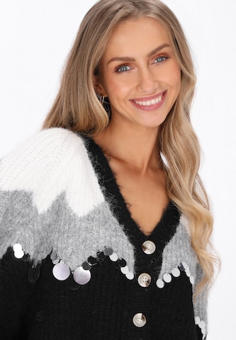 IZIA Gebreid vest in Zwart