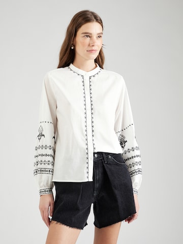 ONLY Blouse 'AUDRA DICTE' in Wit: voorkant