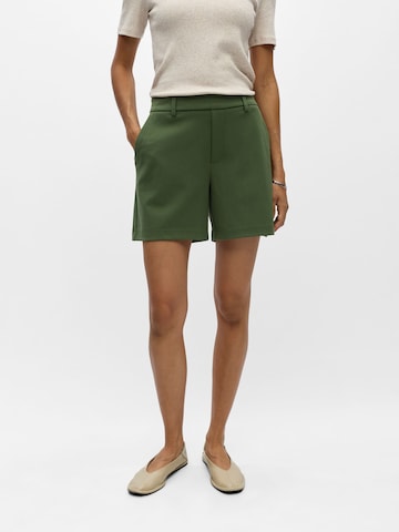Regular Pantalon 'OBJLisa' OBJECT en vert : devant