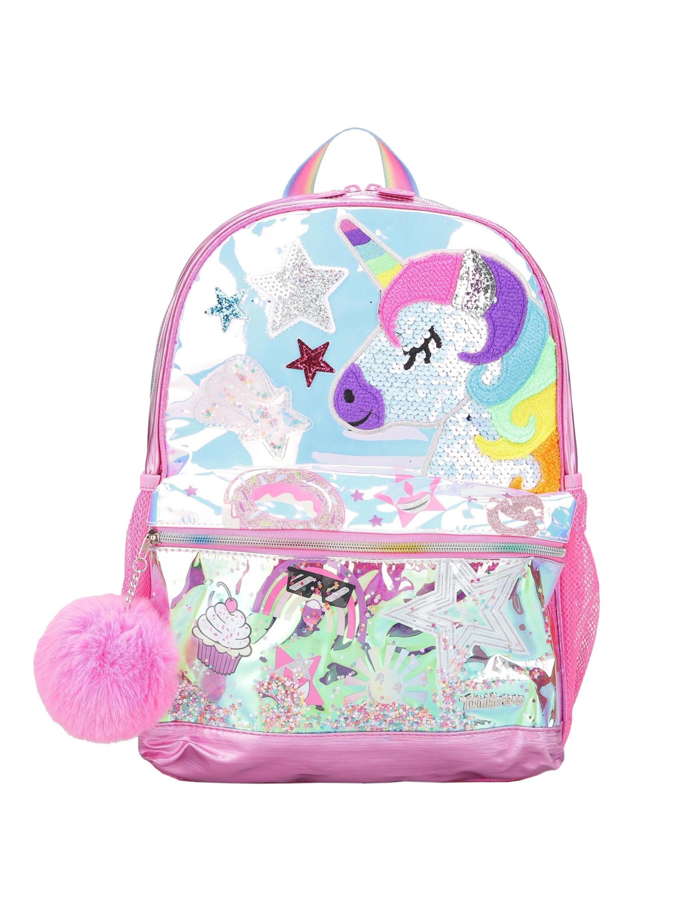 SKECHERS Rugzak 'Skechers Unicorn Face Backpack' in Roze: voorkant