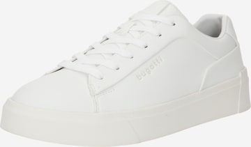 Baskets basses bugatti en blanc : devant