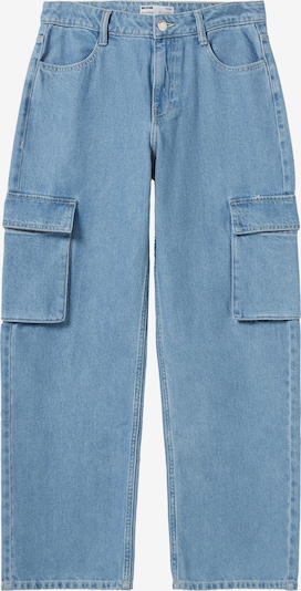 Jeans cargo Bershka di colore blu denim, Visualizzazione prodotti