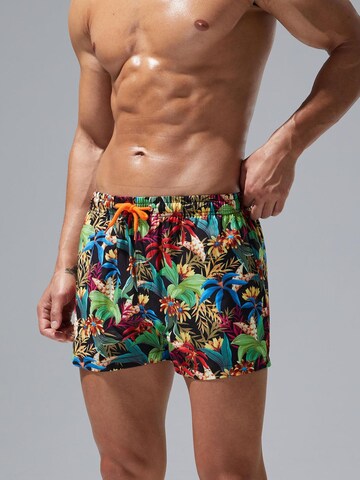 SEOBEAN Board Shorts in Black: front
