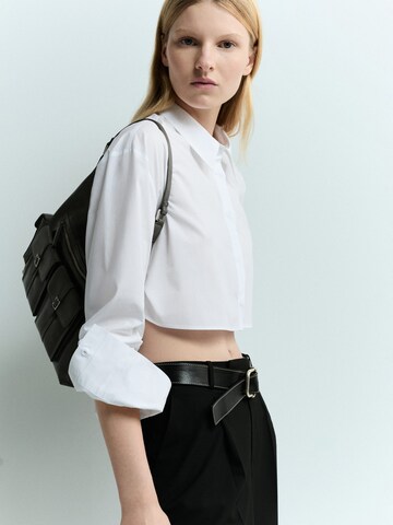 MANGO Bluse 'LEONA' i hvid