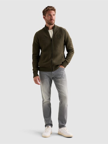 PME Legend - Cárdigan 'Cardigan with zipper closure and raglan sleeves' en verde