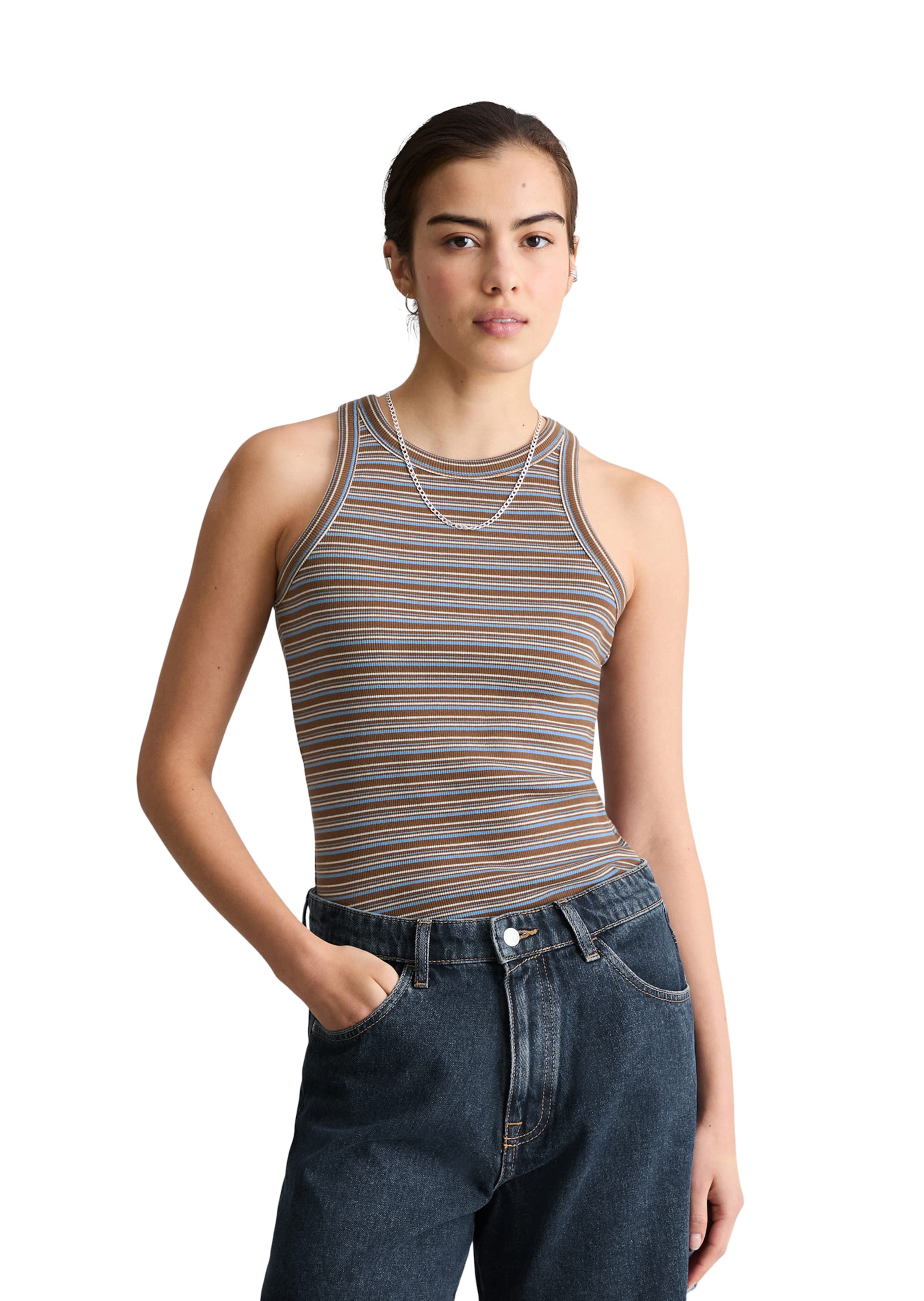 Haut Marc O'Polo DENIM en marron : devant