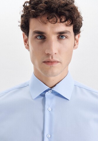 SEIDENSTICKER Slim fit Business shirt in Blue