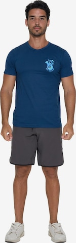 69Slam - Camiseta en azul: frente