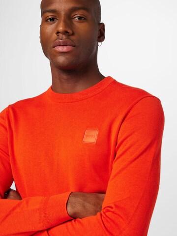 BOSS Orange Pullover 'Kanovano' in Rot