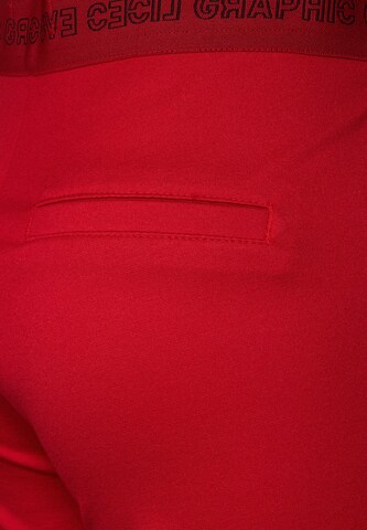 CECIL Slimfit Hose in Rot