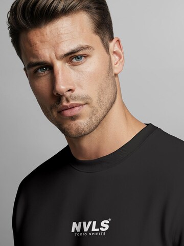 Neverless Sweatshirt 'Tokyo Wave' in Black