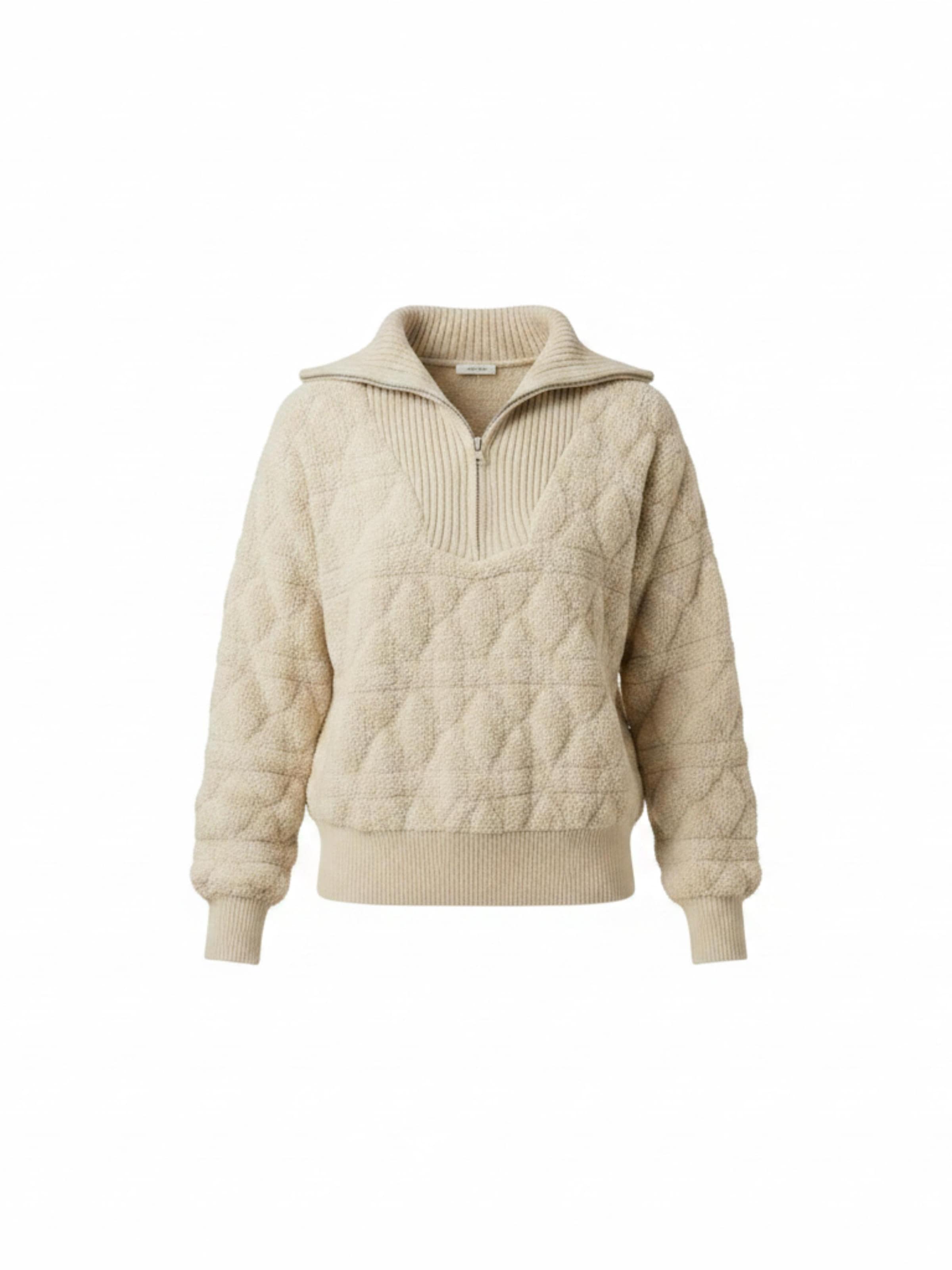 Pull-over 'Bobbi' WEARABLE STORIES en beige : devant