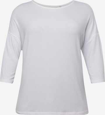 ONLY Carmakoma Shirt 'LAMOUR' in White: front