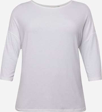 ONLY Carmakoma Shirt 'LAMOUR' in Weiß: predná strana
