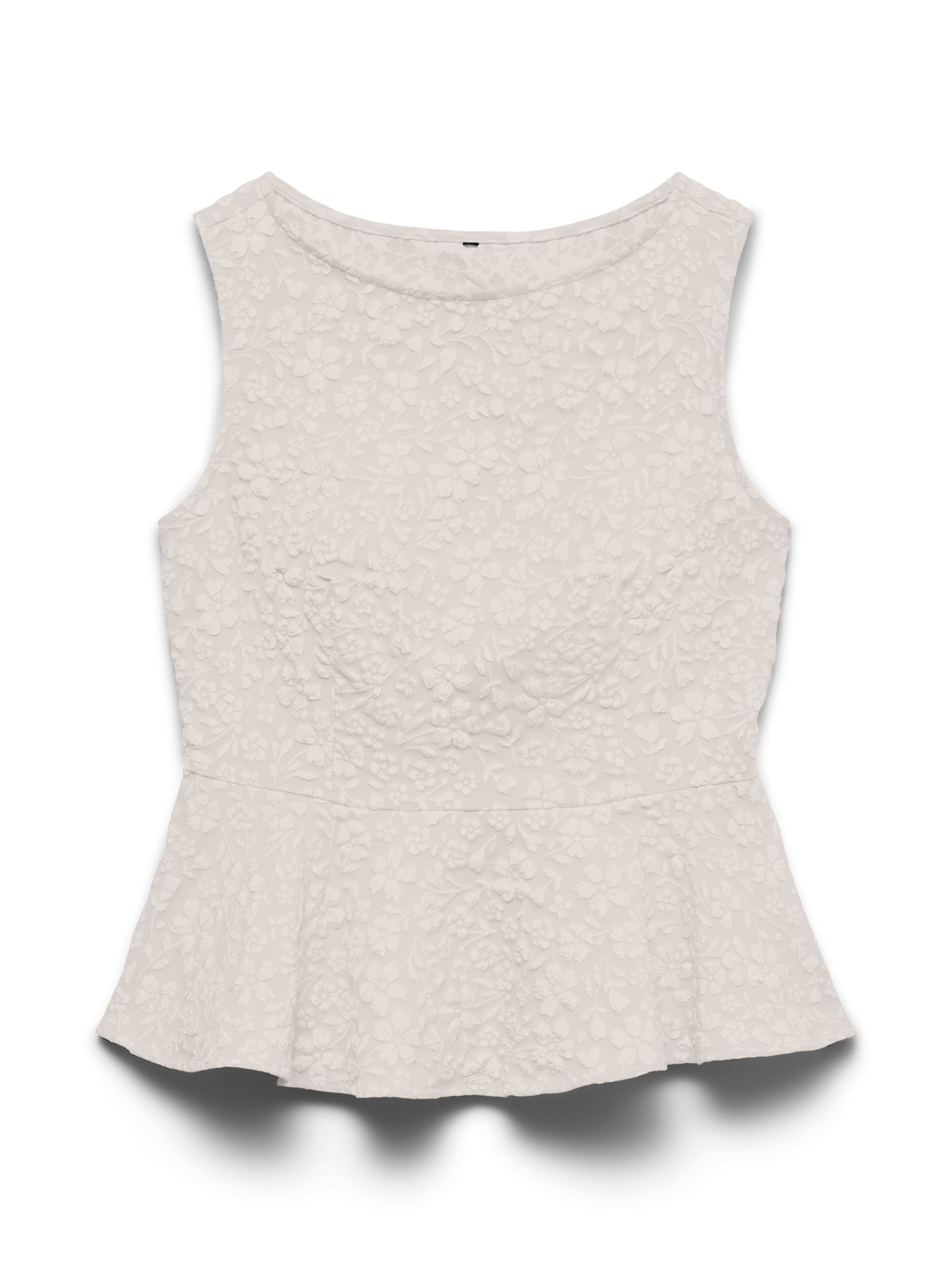 Chemisier VERO MODA en blanc : devant