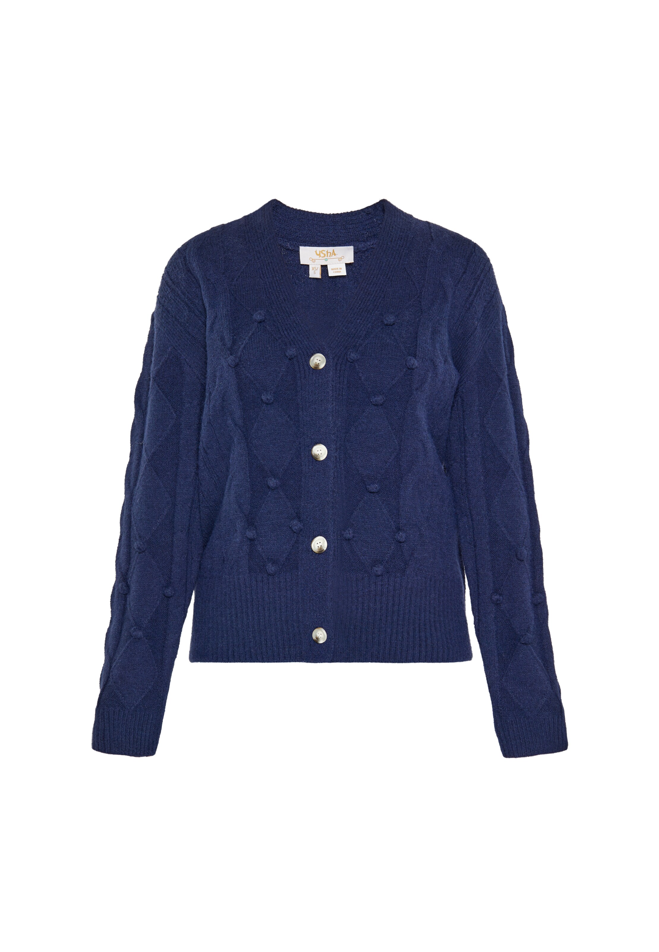 usha FESTIVAL Gebreid vest in Blauw: voorkant