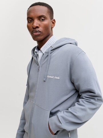 JACK & JONES Sweat jacket 'Norrebro' in Grey