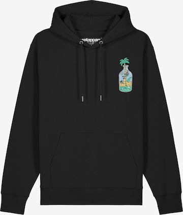 Watapparel Sweatshirt ' Holiday in a bottle ' in Schwarz: Vorderseite