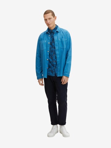 TOM TAILOR Regular fit Button Up Shirt in Blue