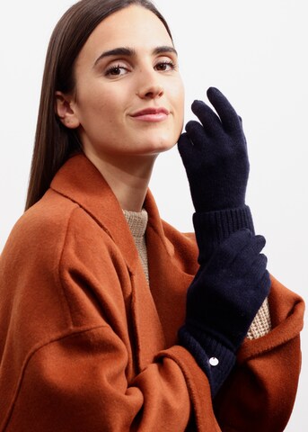 Gants CODELLO en bleu : devant