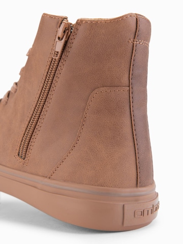 Ombre High-top trainers in Brown