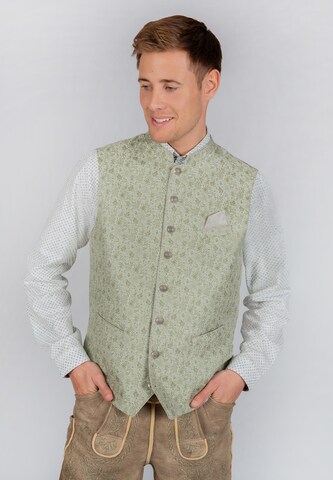 STOCKERPOINT Traditional Vest 'Giuseppe' in Green: front