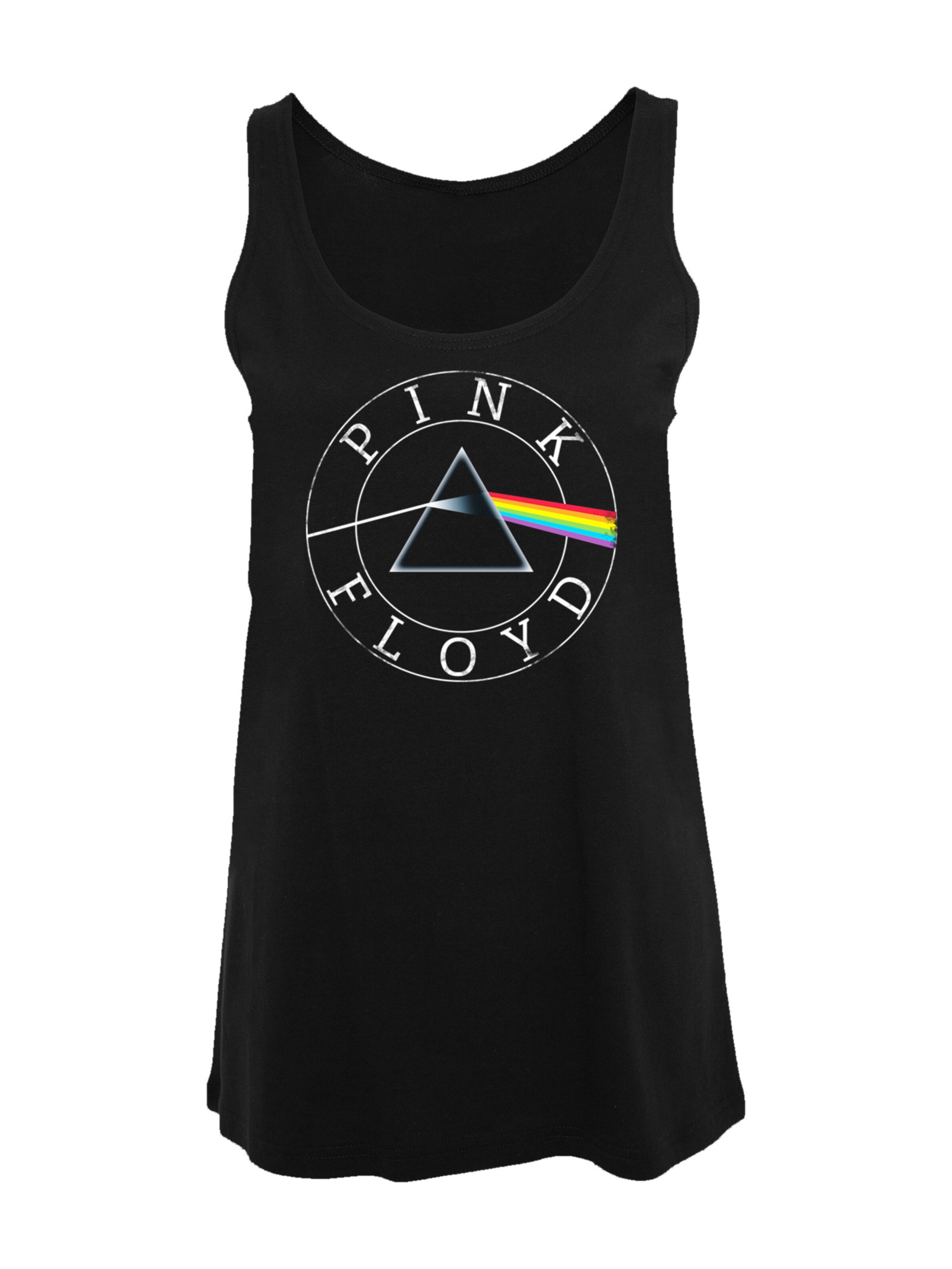 F4NT4STIC Shirt 'Pink Floyd' in Zwart: voorkant