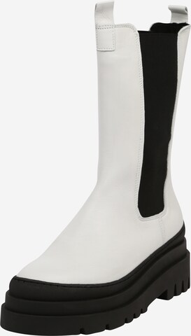 Bianco Chelsea Boots 'Biadema' in Weiß: front