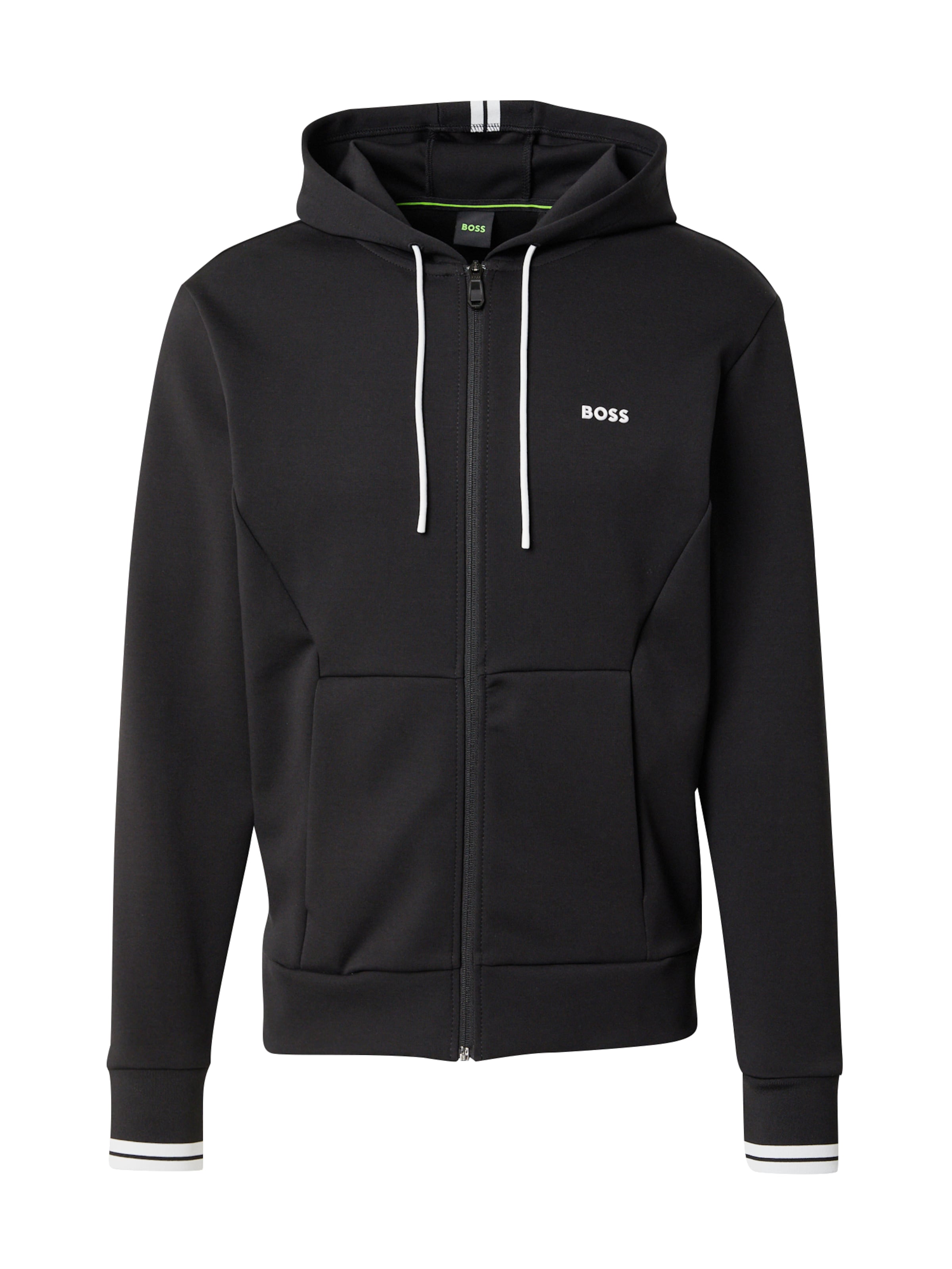 BOSS Sweatjakke i sort: forside