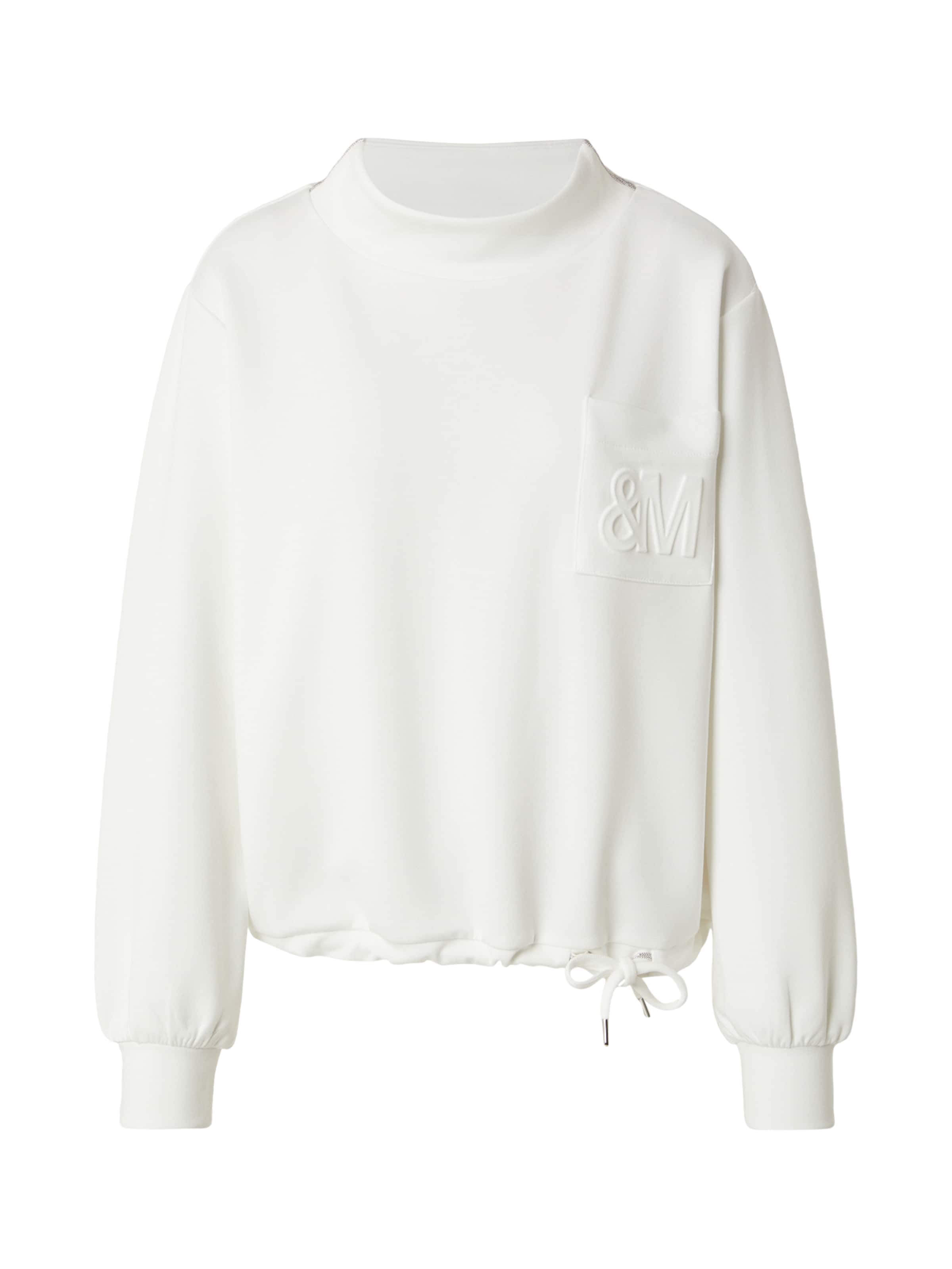Felpa di monari in bianco: frontale